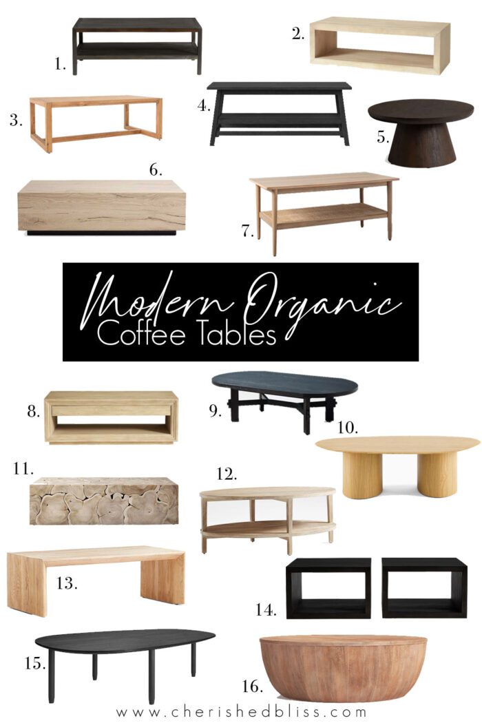 Shop these Modern Organic Coffee Tables with options for every budget! 