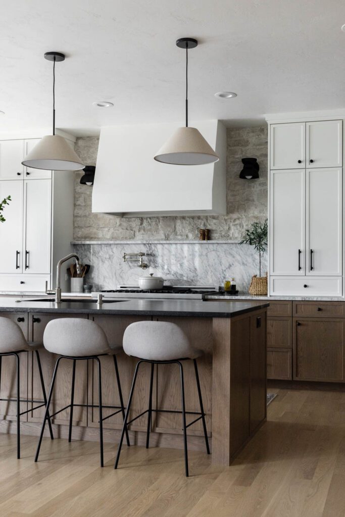 Modern European-Inspired Kitchen with Beautiful White Oak Cabinets ...